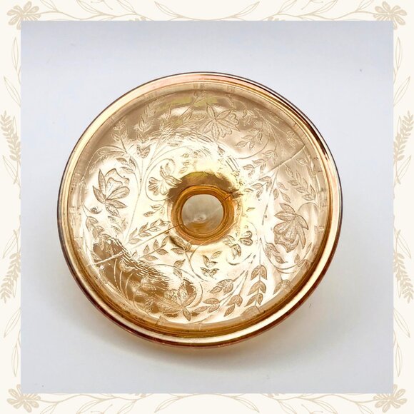 Vintage Jeanette Glass Floragold “Louisa” Creamer & Sugar Bowl Set - Picture 14 of 14